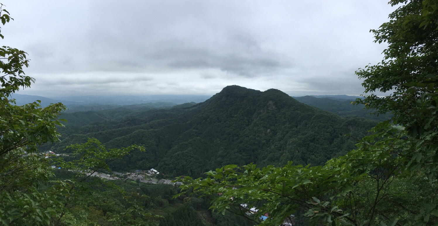 Ausblick in der Nähe des Gipfels